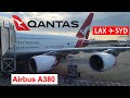 15 hours in economy qantas a380 flight experience los angeles to sydney qf12