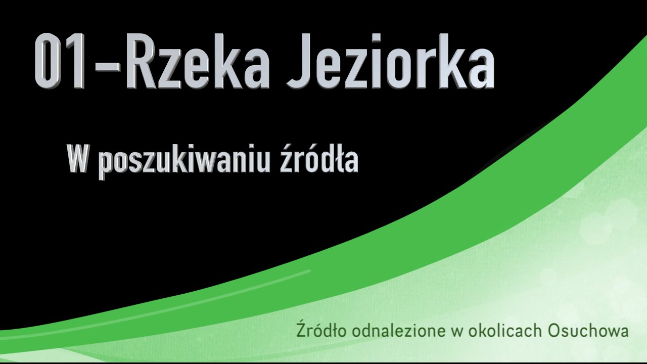 Dron - 01 - Rzeka Jeziorka - Źródło - Osuchów - 4K