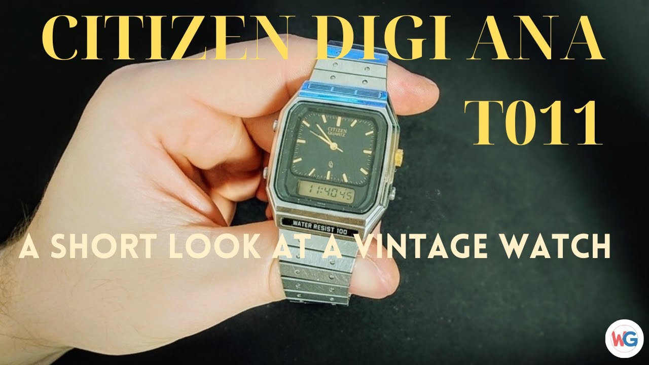 Citizen Ana Digi T011-312813 vintage watch - YouTube