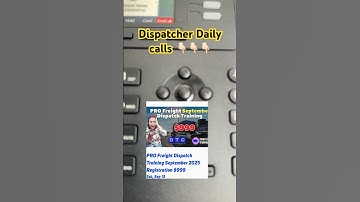 Dagelijkse dispatcheroproepen #dispatchsuccess #truckingjobs #dispatchtraining