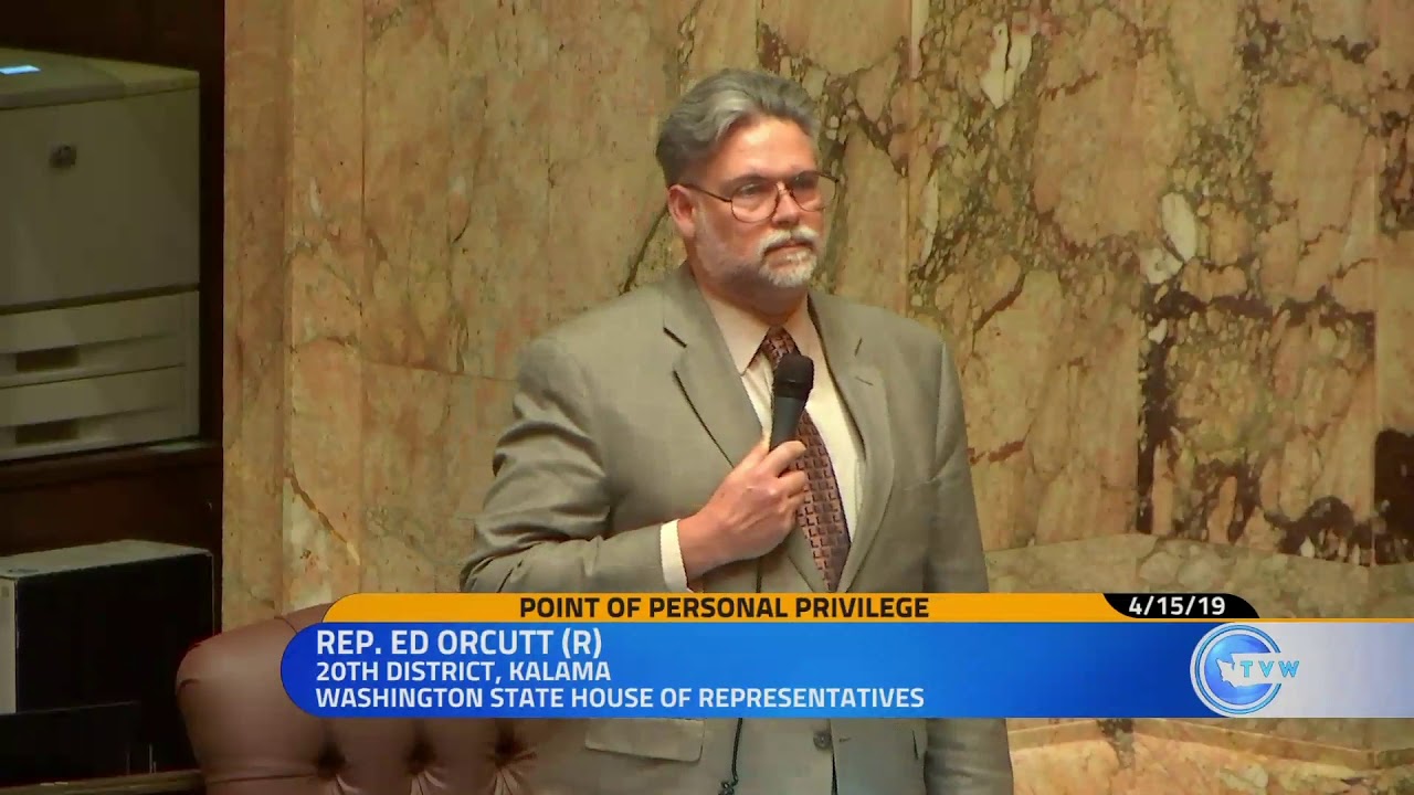 state representatives florida Rep. Ed Orcutt honors the memory of Cowlitz County Sheriff’s Deputy Justin DeRosier