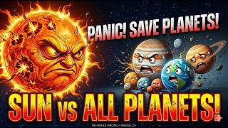 Sun vs Planets | Solar System Planet Size Comparison 3D 2026