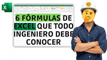 6 FÓRMULAS DE EXCEL QUE TODO INGENIERO DEBE CONOCER 🤔👷