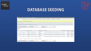 Laravel Database Seeding