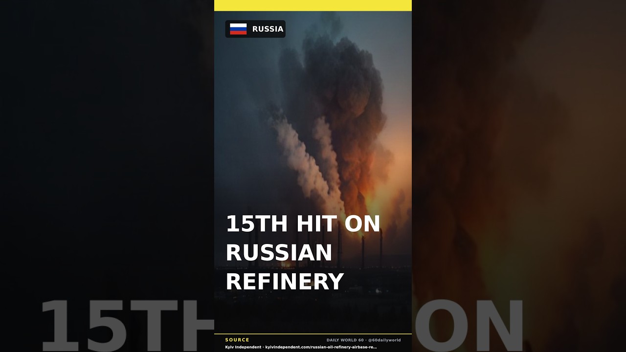 15TH HIT ON RUSSIAN REFINERY #Shorts #WorldNews