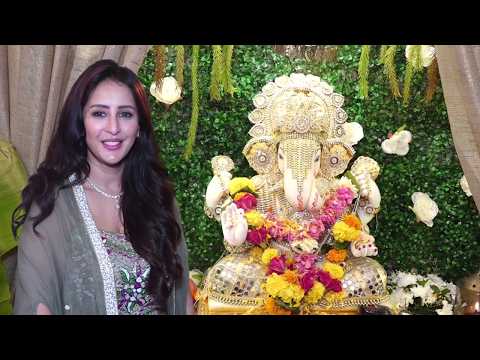 Chahatt Khanna Ganpati Celebration At Her Home