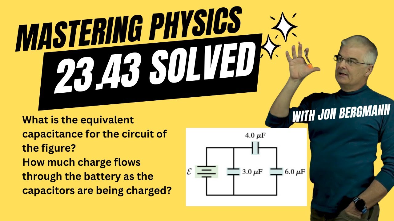 Mastering Physics 23.43 Solved! Consider the circuit shown. Assume ε= 16V What is the equivalent