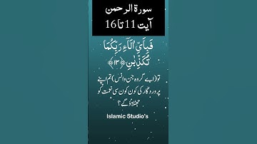 Surah Ar-Rahman سورة الرحمن Ayat-11-To-16