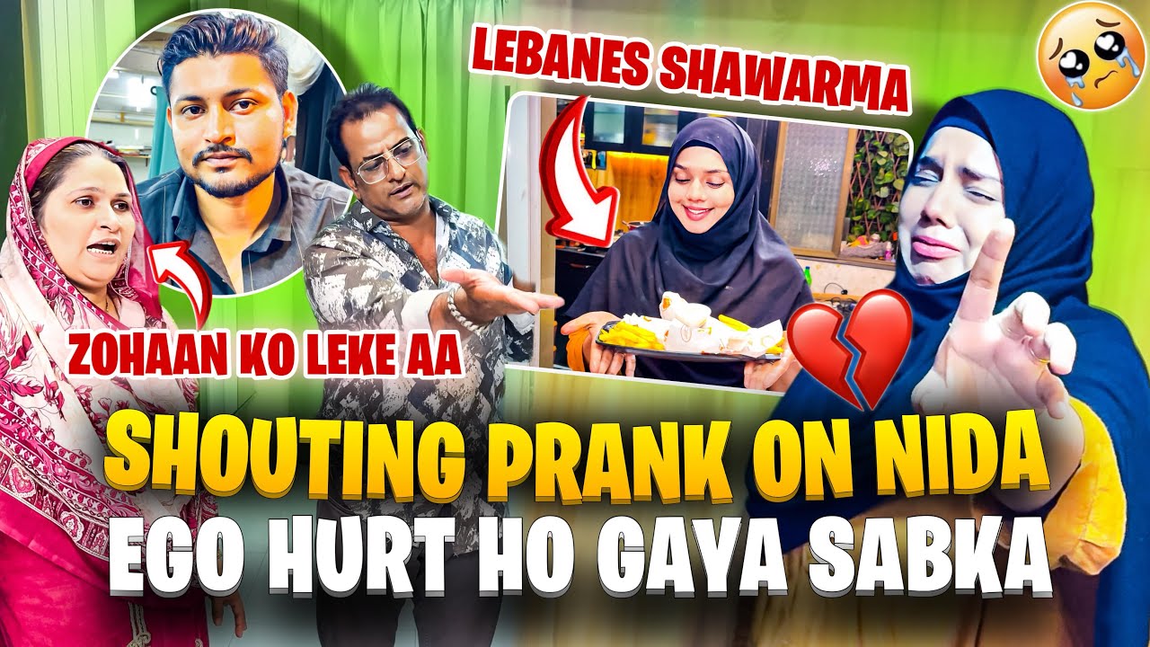 Shouting Prank On Nida 😝 | Ego Hurt Hogaya 😥 | Sufiyan and Nida ♥️