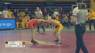 Sergio Vega Vs. Pierson Manville 141 Lbs Highlights 11.23.25 Big 12 Wrestling