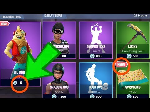 Fortnite *NEW* 0 VBUCKS FREE LIL WHIP and NEW SPRINKLES WRAP (Fortnite Battle Royale)