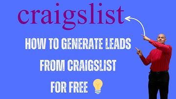 How to generate leads from Craigslist for Free