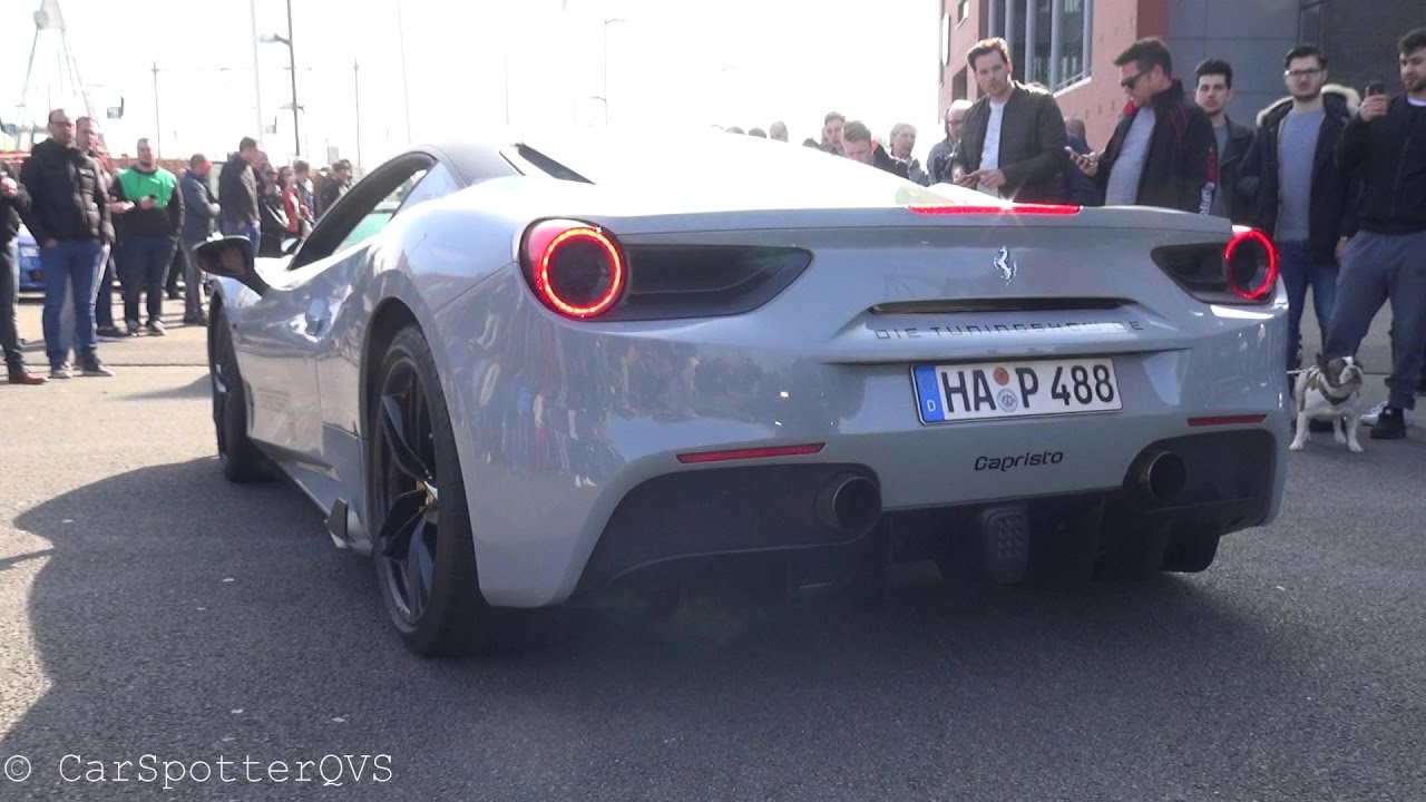 Ferrari 488 Gtb W Stock And Capristo Exhaust Revs And Accelerations