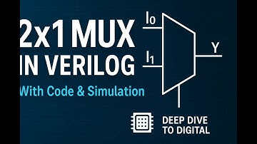 2x1 Multiplexer in Verilog | Beginner to Pro HDL Coding || Deep Dive to Digital