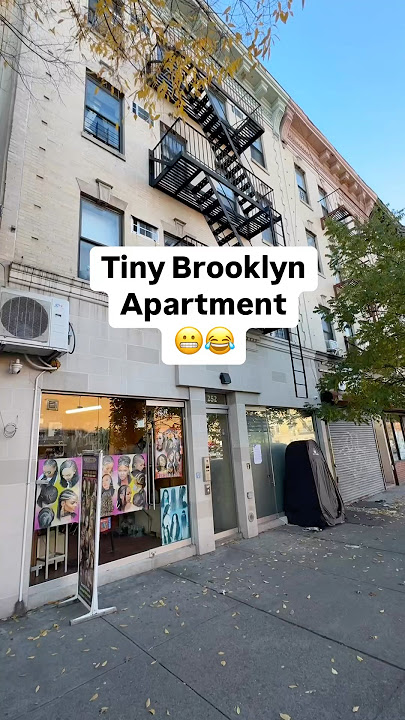 Tiniest Brooklyn apartment 🤯😂 #nyc #tiny #shorts