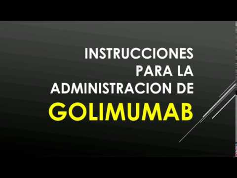 Como administrar GOLIMUMAB (SIMPONI) SUBCUTANEO 💉 ►► *RECOMENDACIONES IMPORTANTES*