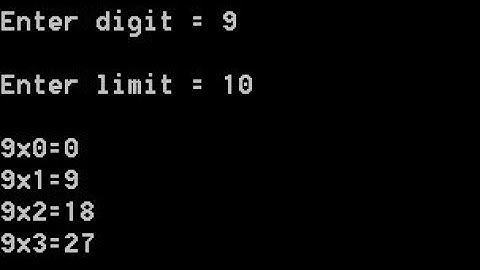 Multiplication table using DO WHILE Program C++ C# with user defined numbers