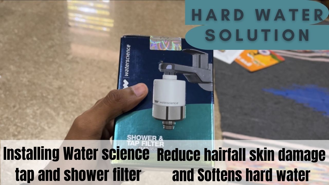 I find the solution of hard water skin damage and hairfall | installing water science filter