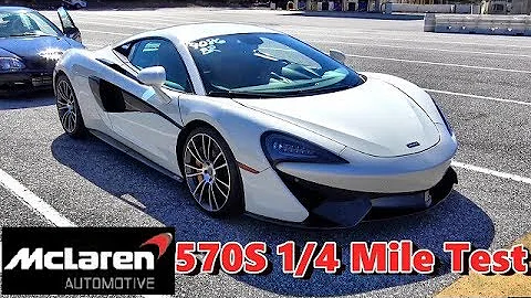 McLaren 570S Drag Test - 1/4 mile  - 10.33 @ 134 mph - Official RoadTestTV Drag Test !!