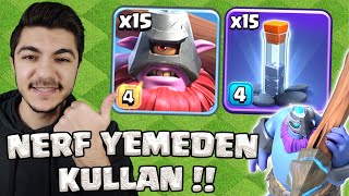Aşiri Güçlü Yeni̇ Meta Nerf Yemeden Kullan - Clash Of Clans