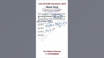 Find Correct Average PYQs || NTA UGC NET/JRF 2025 (Paper-1) || Zulfeqar || Net Study ||