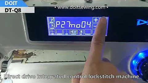 How to use direct drive lockstitch sewing machine with speech function.