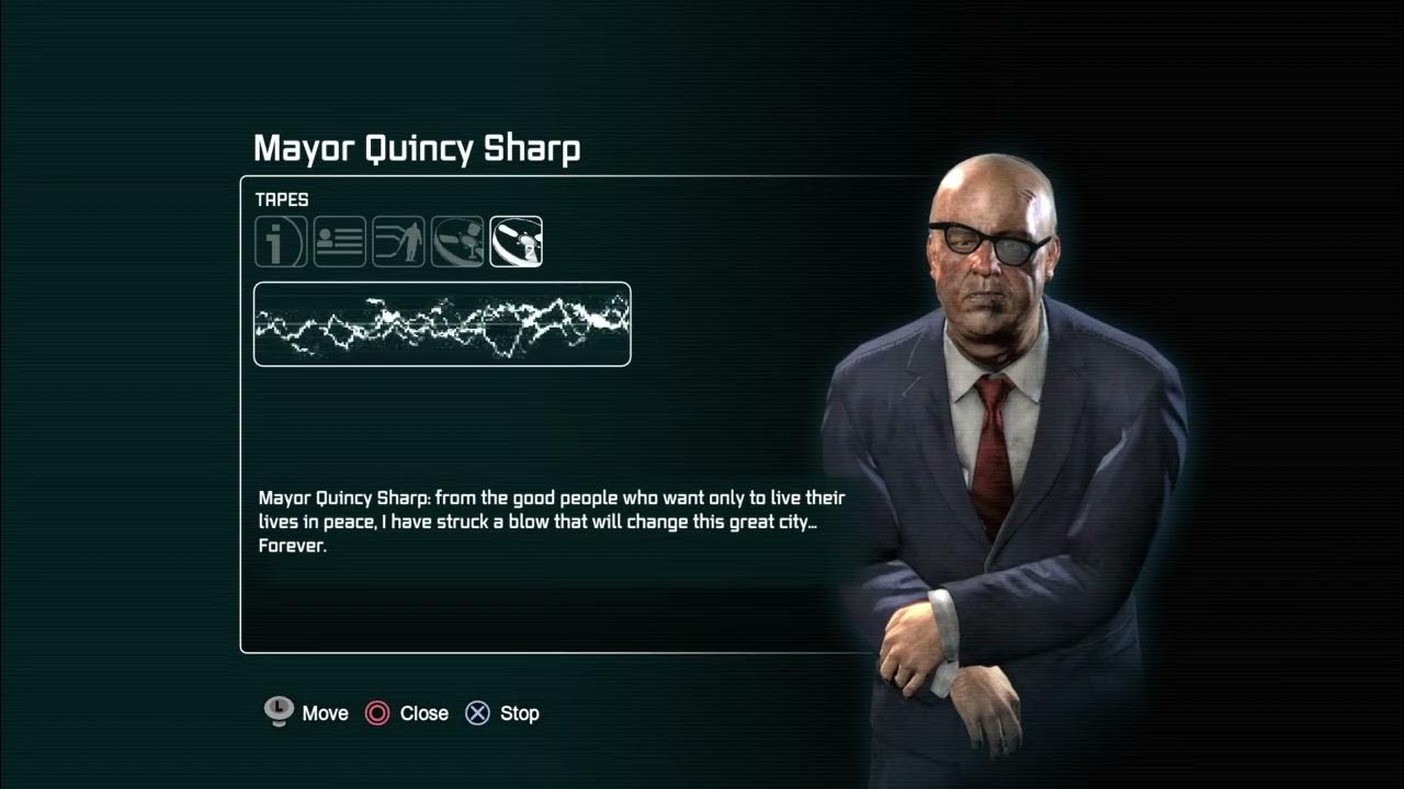 Batman Arkham City Mayor Quincy Sharp Interview Tapes YouTube