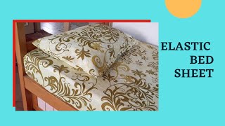 DIY elastic bed sheet stitching | Fitted bed sheet | Tidy bedsheet