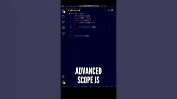 😍😍 Global, Function & Block Scope in Advanced JavaScript! #shorts #javascript #programming #coding
