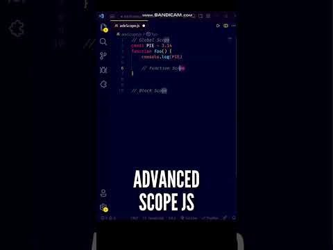 😍😍 Global, Function & Block Scope in Advanced JavaScript! #shorts #javascript #programming #coding