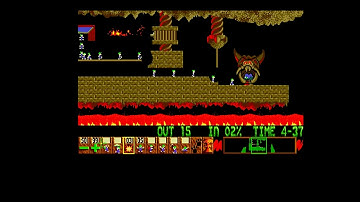 Lemmings Fun Level 6 Walkthrough Amiga