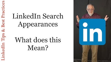 LinkedIn Search Appearances - what does it mean?