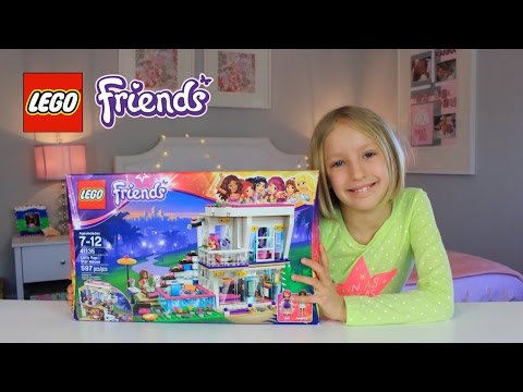 Lego Friends Livis Pop Star House Unboxing Building Youtube