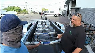 New Boat Trailer From Rock And Roll Trailer for the Crooked Pilot House Boat