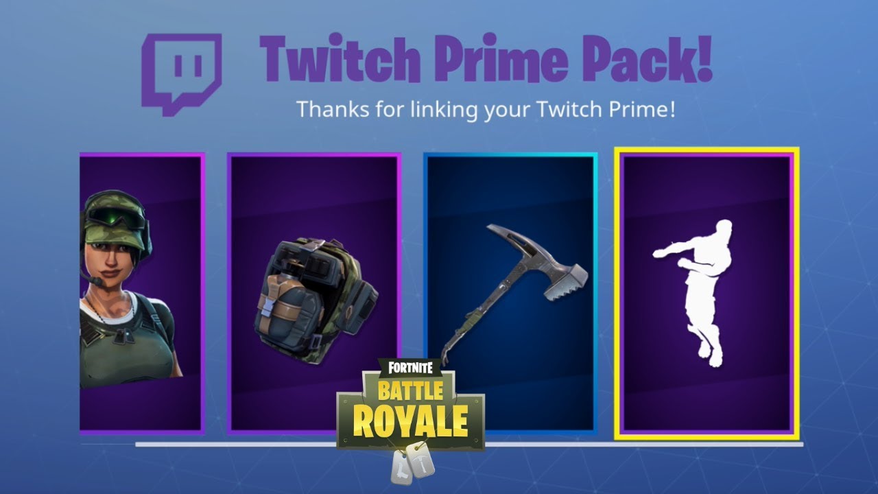 Fortnite Battle Royale Twitch Prime Pack 2 Preview Youtube