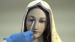 Il restauro della scultura lignea Madonna di Fatima