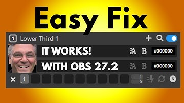 OBS Lower Third With Dockable Control Panel  - 27.2 UPDATE FIX