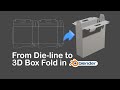 3D Box making from Die-Line in Blender | Time-Lapse | Part 1