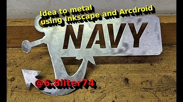 Demonstration using Inkscape and Arcdroid to create a Navy sign
