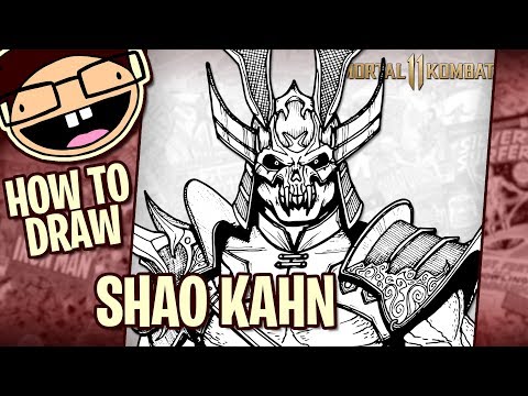 How to Draw SHAO KAHN (Mortal Kombat 11) | Narrated Easy Step-by-Step Tutorial