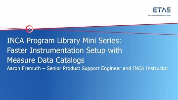INCA Program Library: Faster Instrumentation Setup with Measure Data Catalogs