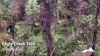 Remarkable rock slide on the Eagle Creek Trail in Oregon during PCTA trail work project Profile