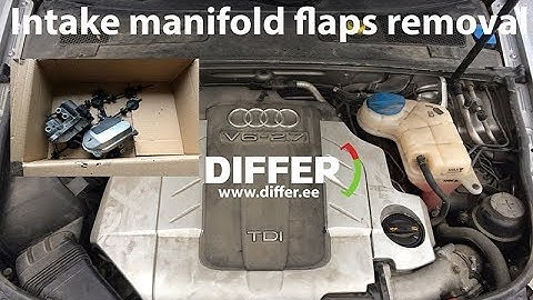 Audi A6 C6 2.7 (3.0) TDI V6 INTAKE MANIFOLD FLAPS REMOVAL