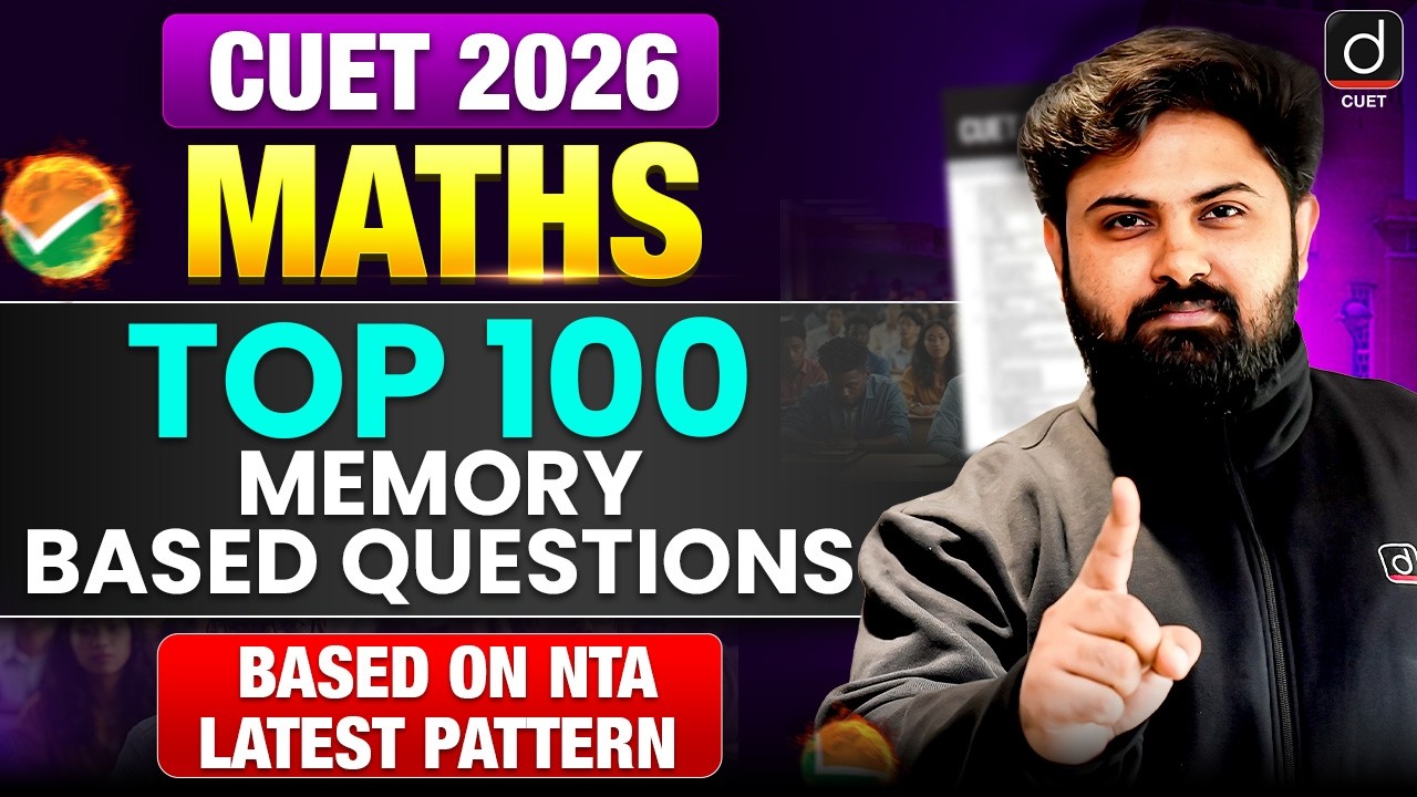 CUET Maths Memory Based Questions 2026 | Most Expected + Latest Pattern ...