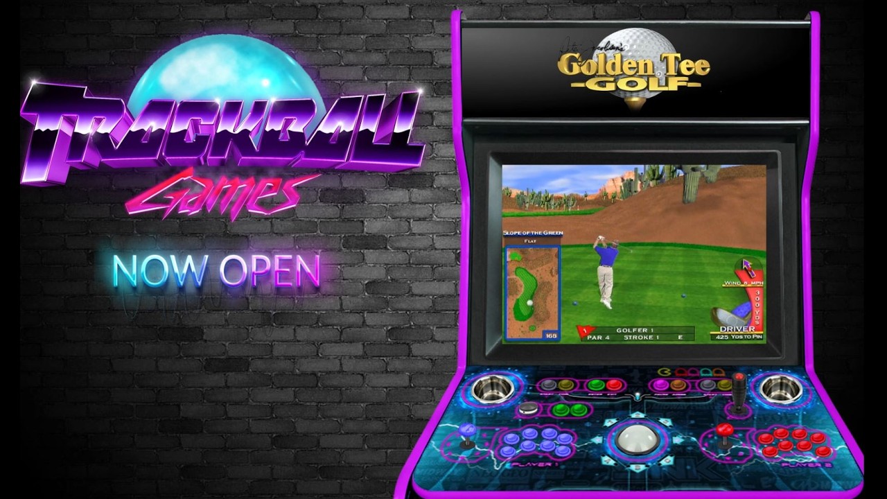Trackball Racket Game Trackball games arcade - YouTube