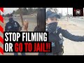 They filmed police on their own property, cops used ruthless tactics to stop them