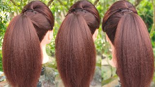 new high puff ponytail hairstyle || easy hairstyle || everyday hairstyle || ponytail hairstyle ||