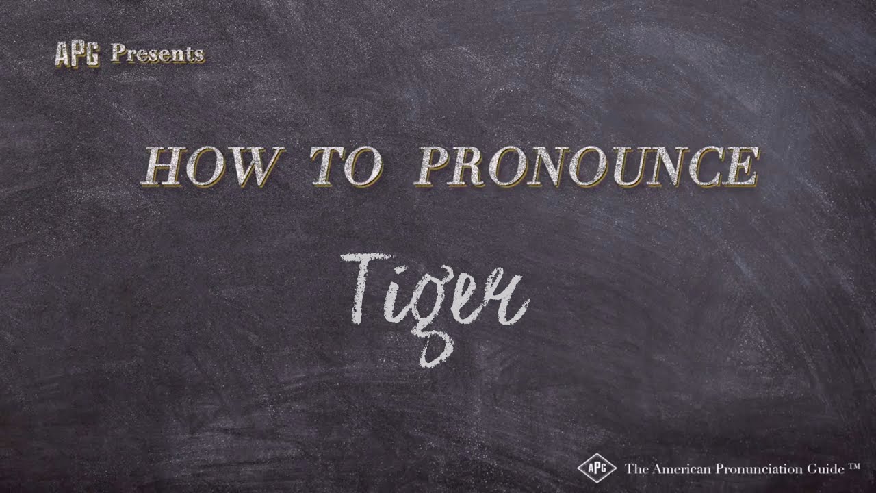 How To Pronounce Tiger (Real Life Examples!)