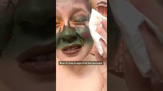 when its time to wipe off the face paint | facepainting avantgardemakeup makeup