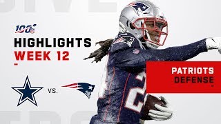 Patriots Defensive Highlights vs. Cowboys | NFL 2019
